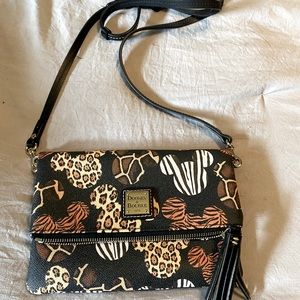 Disney Dooney Animal Print crossbody RARE